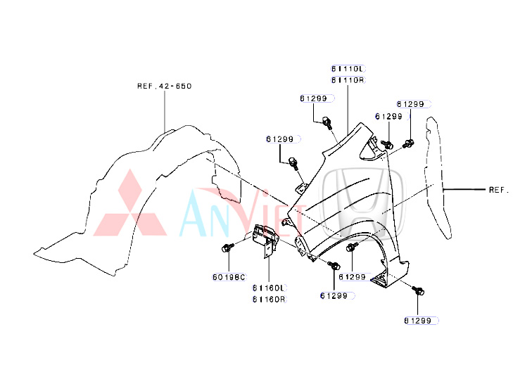 Giá đỡ tai xe Mitsubishi Xpander