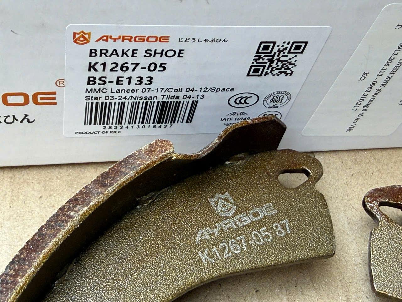 Guốc phanh, Má phanh sau dùng cho xe Attrage, Mirage | AYRGOE K1267-05 | 4600A028