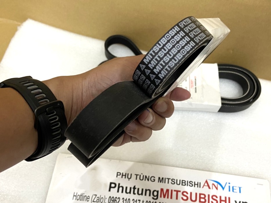 Dây curoa tổng, dây bơm nước sử dụng cho xe Mitsubishi Outlander - Hàng nhập khẩu chính ngạch 1340A150