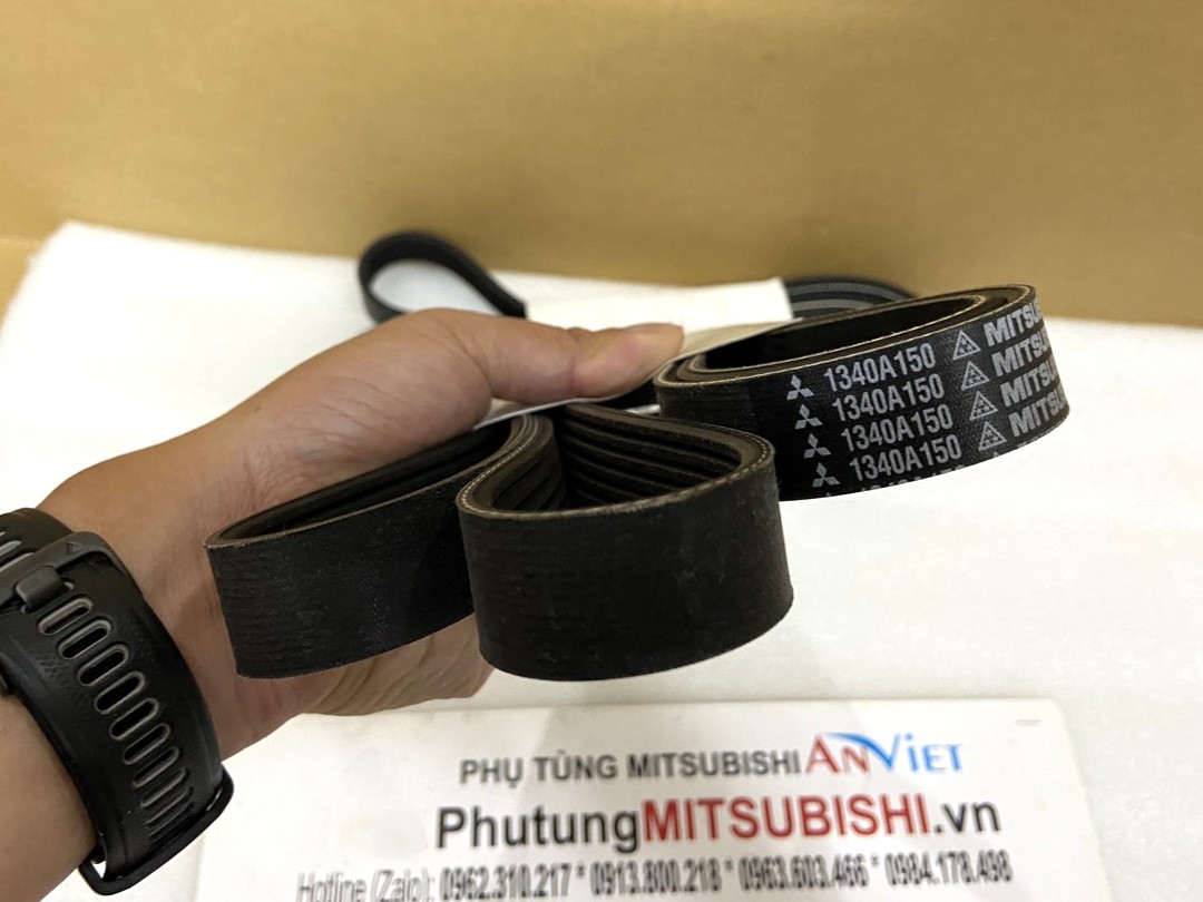 Dây curoa tổng, dây bơm nước sử dụng cho xe Mitsubishi Outlander - Hàng nhập khẩu chính ngạch 1340A150