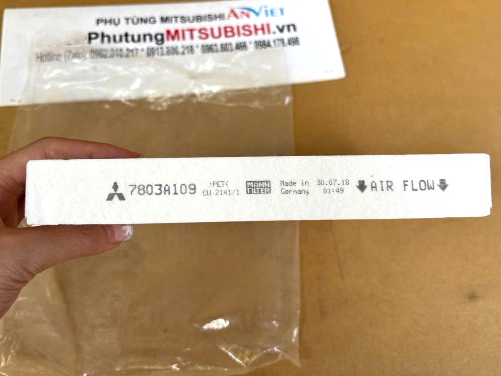 Lọc gió điều hòa sử dụng cho xe Outlander - Hàng nhập khẩu chính ngạch 7803A109 7803A004