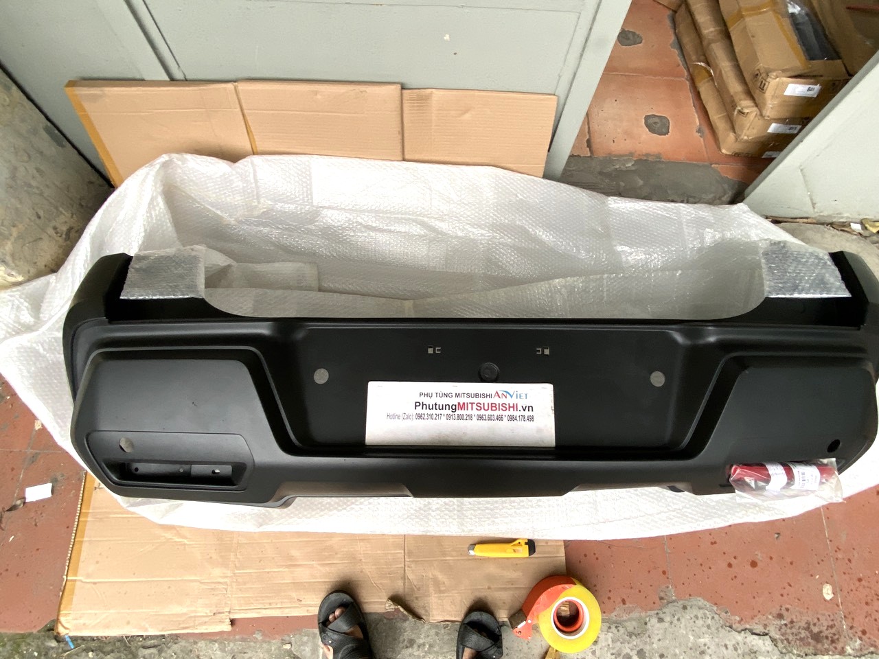 Cản sau, Ba đờ sốc sau sử dụng cho xe Mitsubishi Xforce - Hàng nhập khẩu chính ngạch 85010B100P 85023B160P