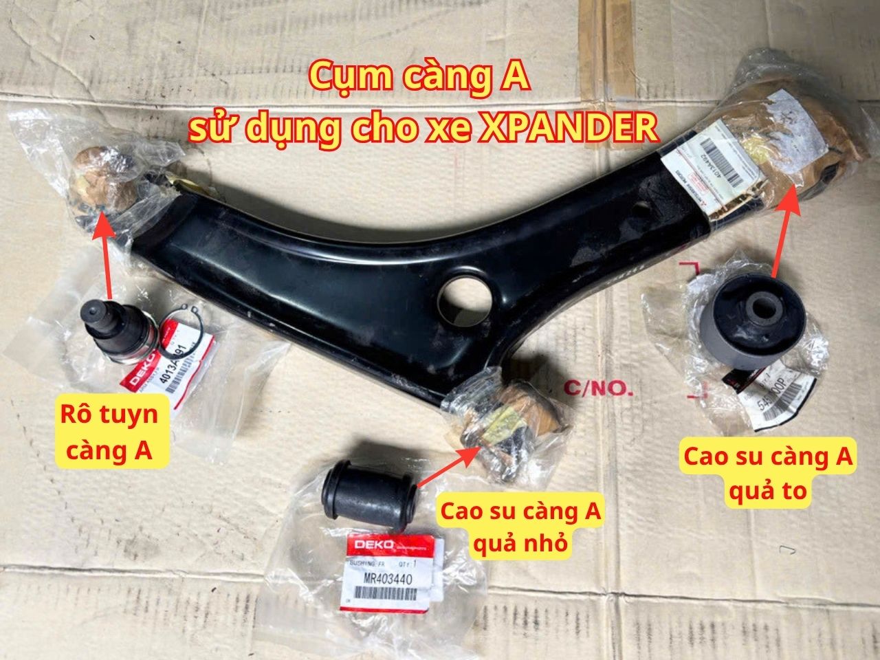 Cao su ắc càng A - Giải pháp thay thế Càng A tiết kiệm chi phí