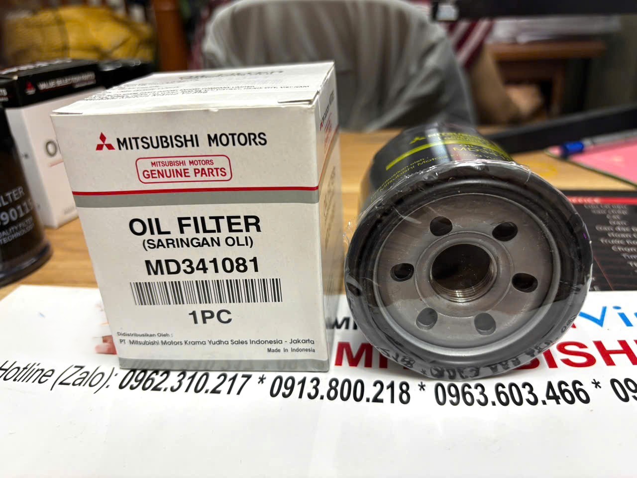 Lọc dầu nhớt động cơ sử dụng cho xe Mitsubishi MZ691140 MD341081