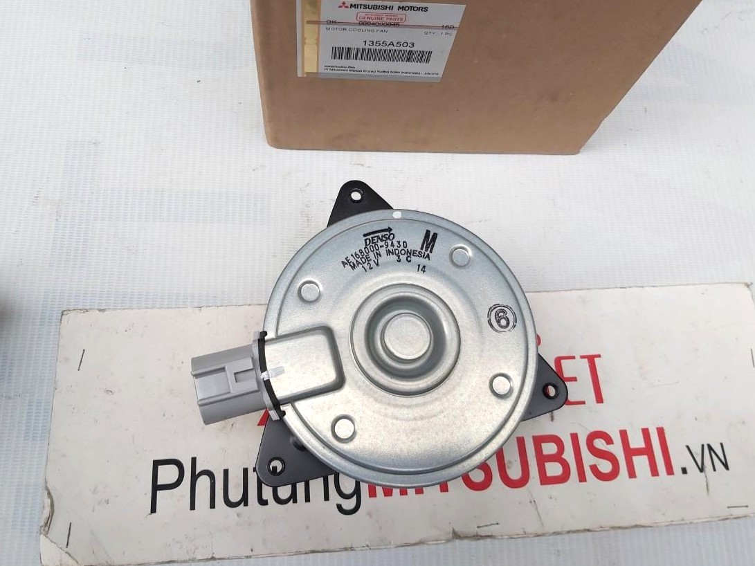 Mô tơ quạt két nước dàn nóng sử dụng cho xe Mitsubishi Xpander, Xpander Cross - Hàng nhập khẩu chính ngạch 1355A503, 21487W000P
