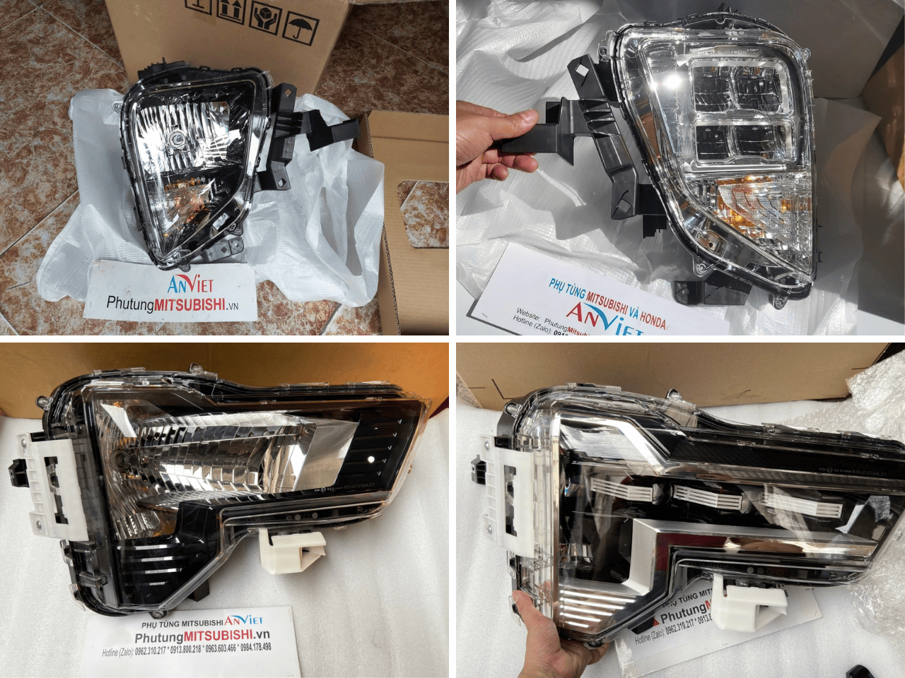 Vỏ đèn pha sử dụng cho xe Mitsubishi Xpander các đời - Hàng nhập khẩu chính ngạch
