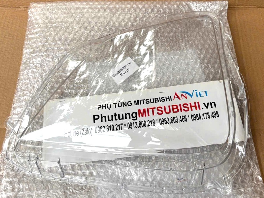 Vỏ, Mặt kính nhựa đèn pha dùng cho xe Xpander 2018-2022 | DEKOSHI DK-8301D121-1, DK-8301D122-1 | Mặt đèn pha của 8301D121, 8301D122