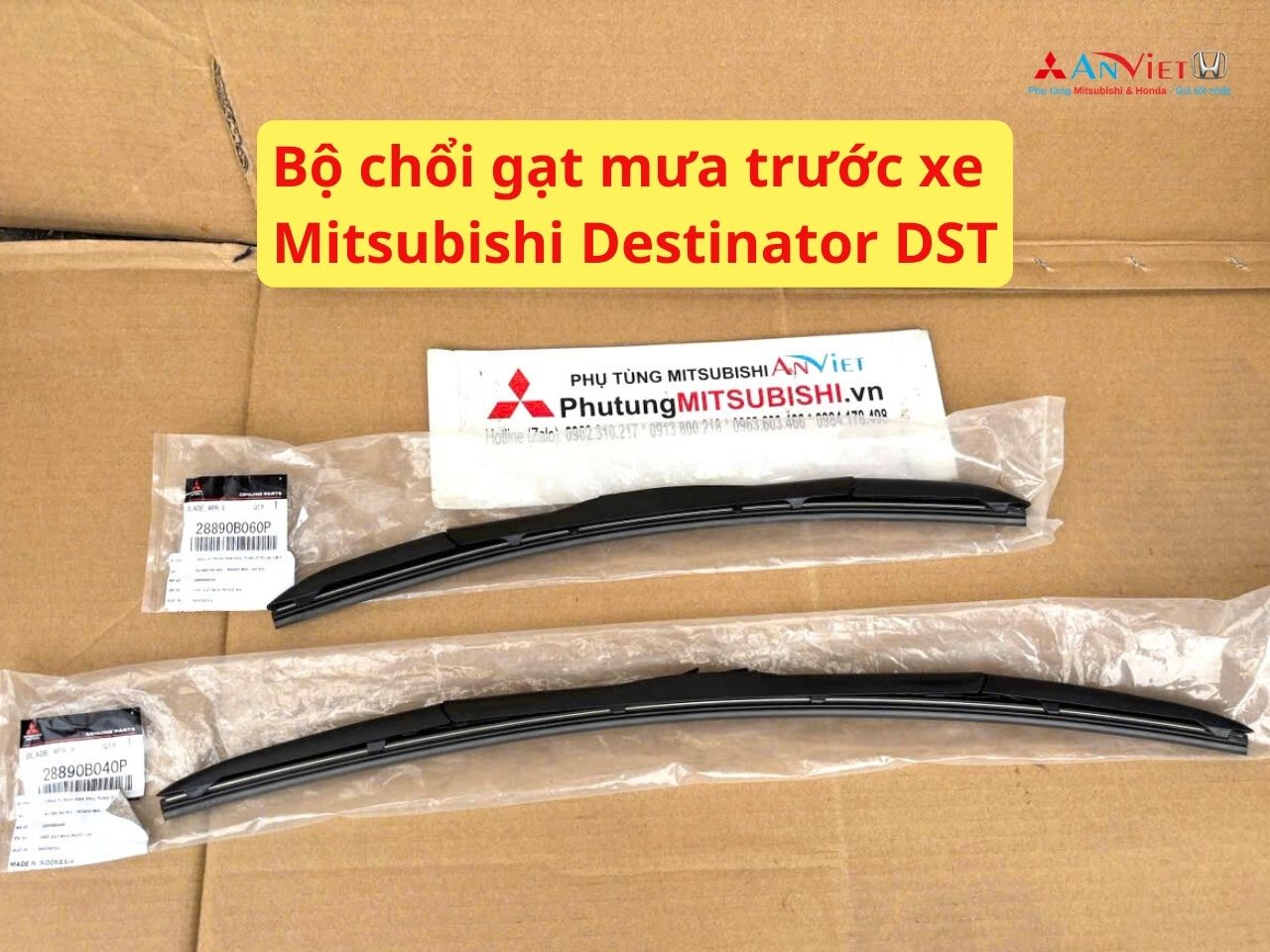 Bộ chổi gạt mưa trước xe Mitsubishi Destinator DST 28890B060P 28890B040P 28890B050P 28890B070P