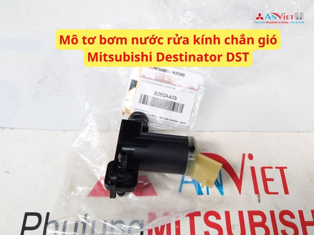 Mô tơ bơm nước rửa kính chắn gió Mitsubishi Destinator DST 8260A409