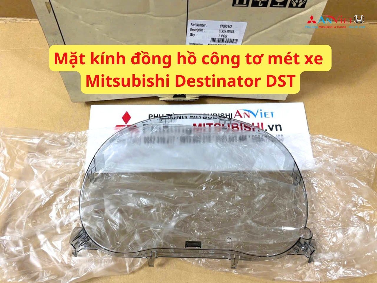 Mặt kính đồng hồ công tơ mét xe Mitsubishi Destinator DST 8100C442