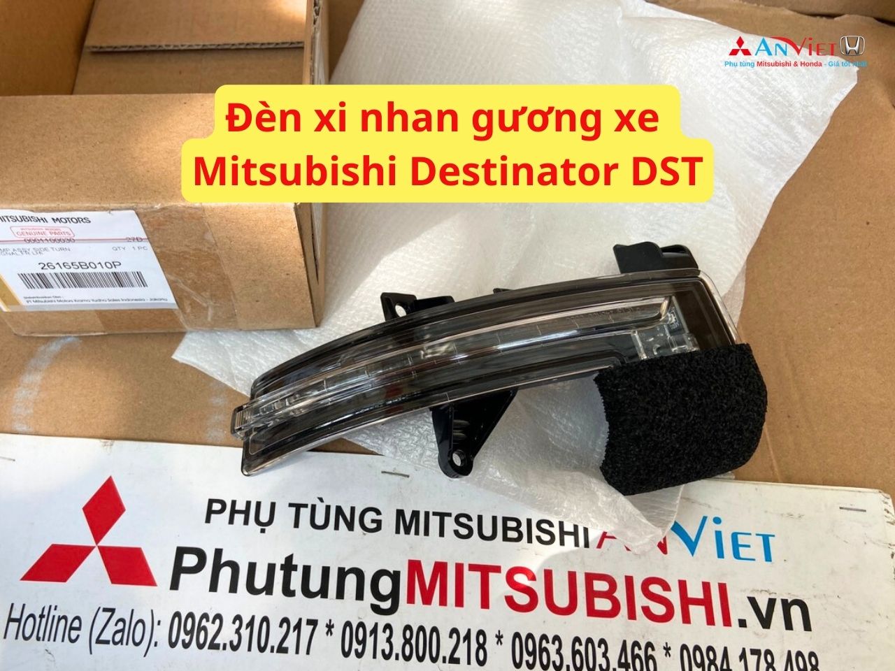Xi nhan gương xe Mitsubishi Destinator DST 26165B010P 26160B010P 