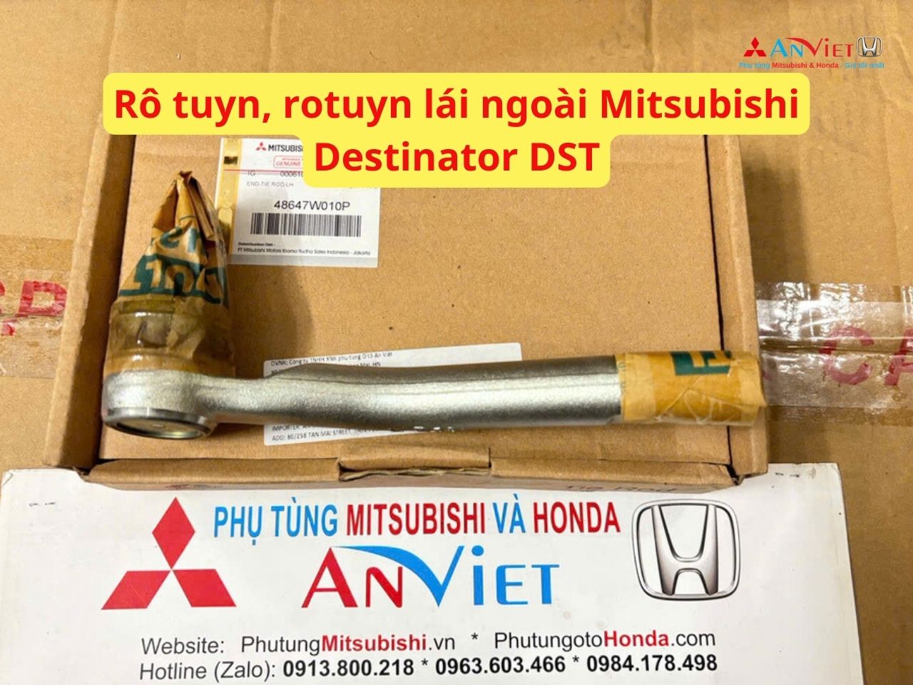 Rô tuyn, rotuyn lái ngoài Mitsubishi Destinator DST 48527W010P 48647W010P
