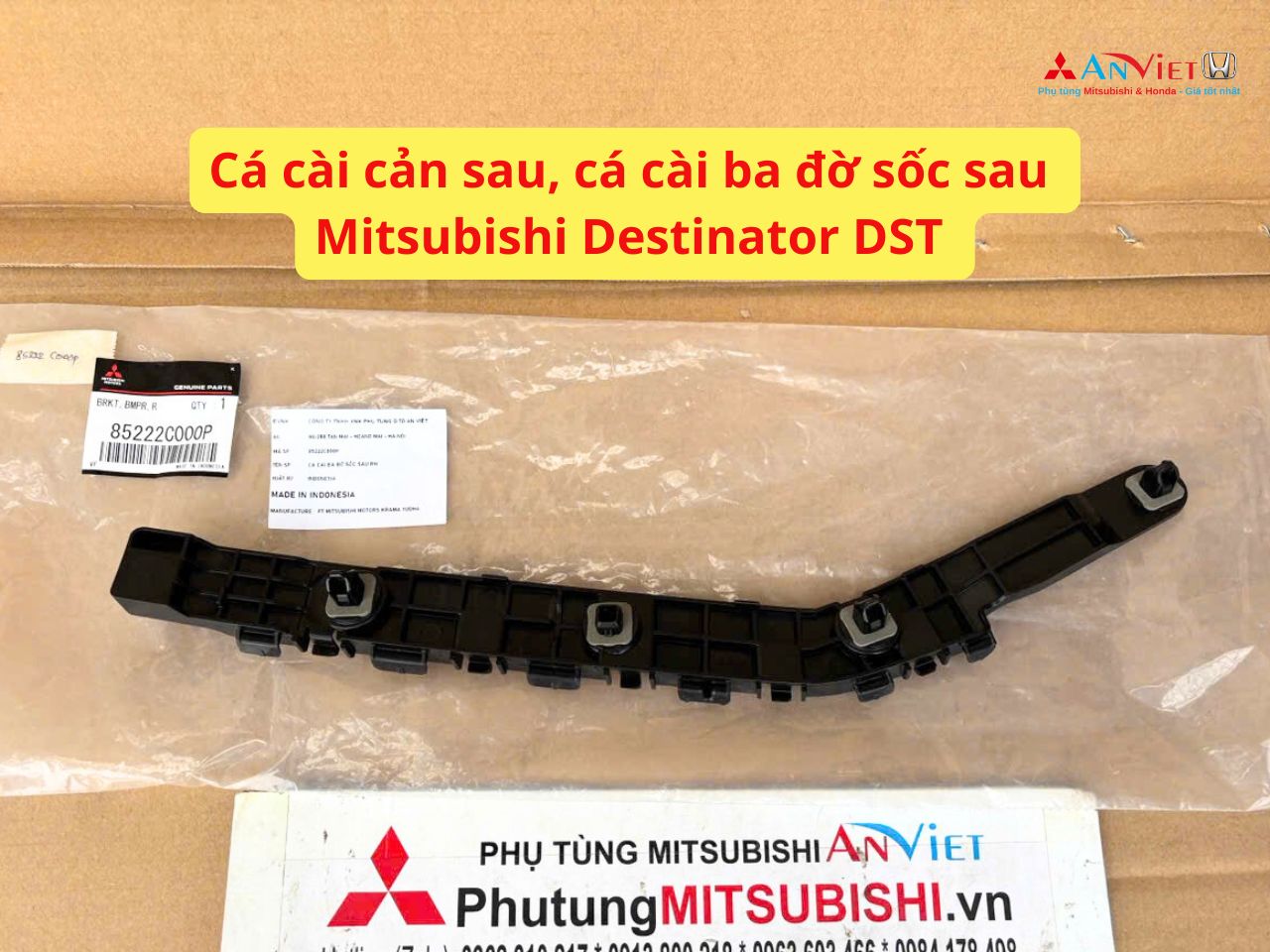 Cá cài cản sau, cá cài ba đờ sốc sau Mitsubishi Destinator DST 85222C000P 85223C000P