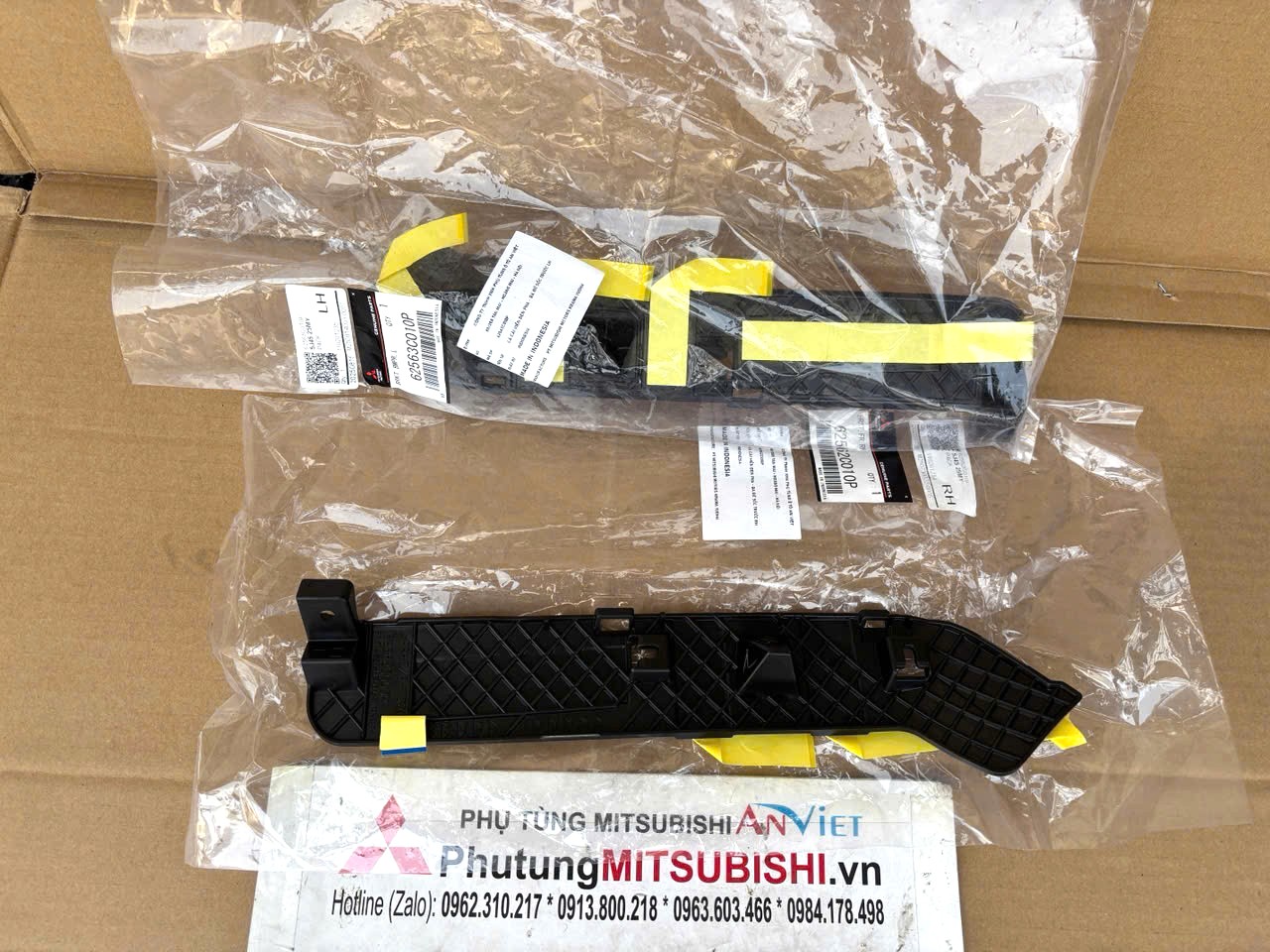 Cá cài viền đèn pha cản trước, ba đờ sốc trước Mitsubishi Destinator DST 62562C010P 62563C010P