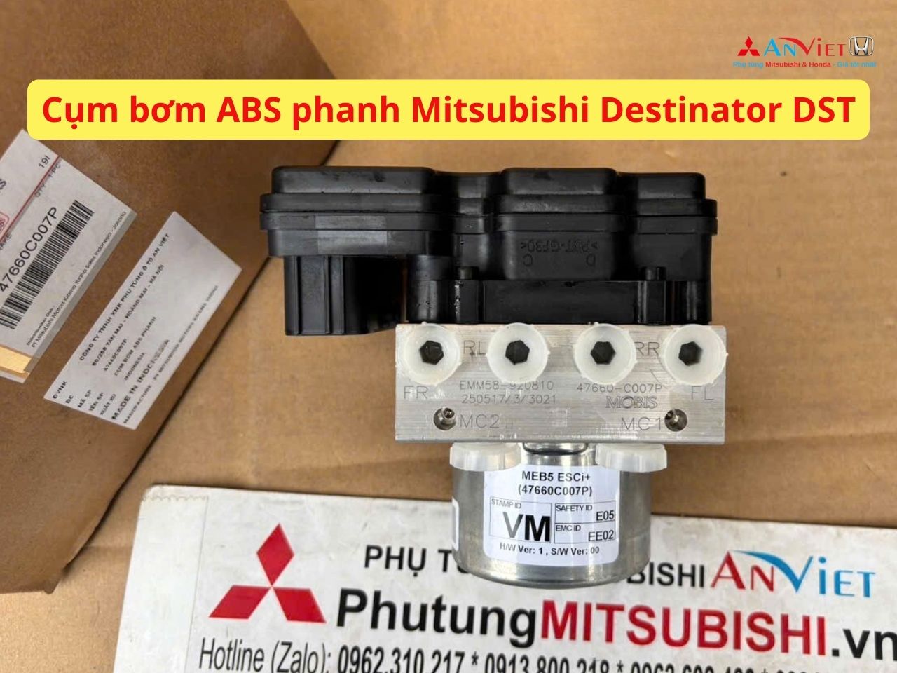 Cụm bơm ABS phanh Mitsubishi Destinator DST 47660C007P