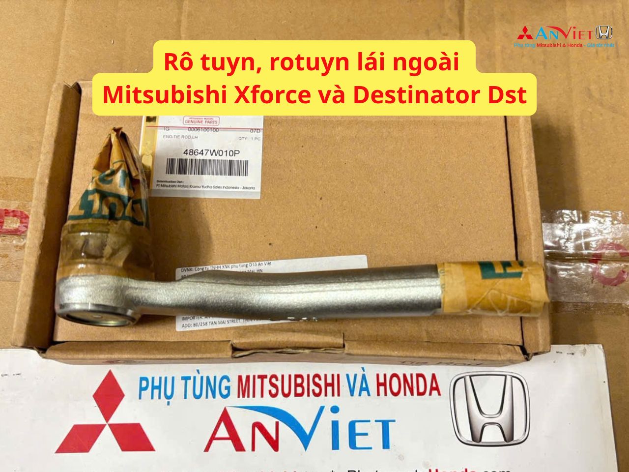 Rô tuyn, rotuyn lái ngoài Mitsubishi Xforce và Destinator DST 48527W010P 48647W010P