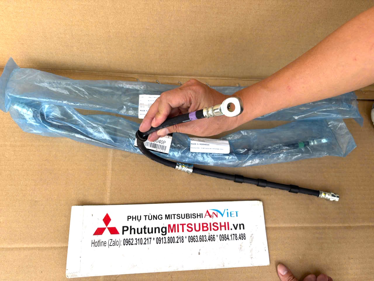 Tuy ô, cao su vào phanh bánh trước xe Mitsubishi Destinator DST 46210B030P 46211B040P