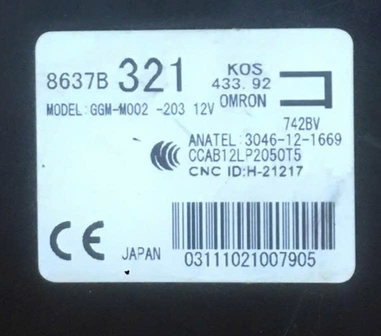 Hộp điều khiển chìa Khóa kos smk Mitsubishi Outlander 8637B321