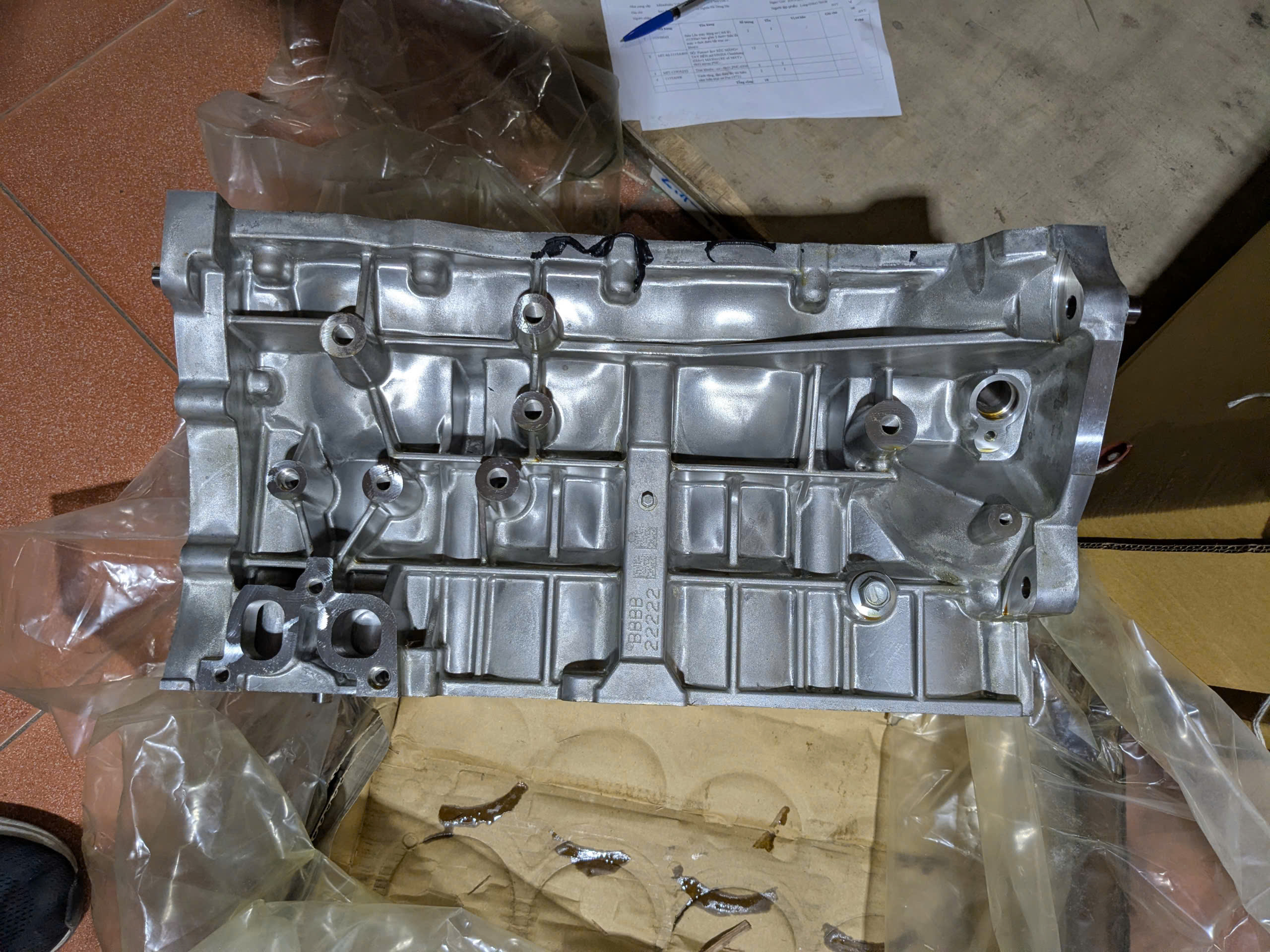 Thân Lốc máy động cơ Xe Mitsubishi Outlander Sport 2014-2017 , Mitsubishi Outlander 2016-2024, máy xăng 4B11 2.0 1050B297 1000C040