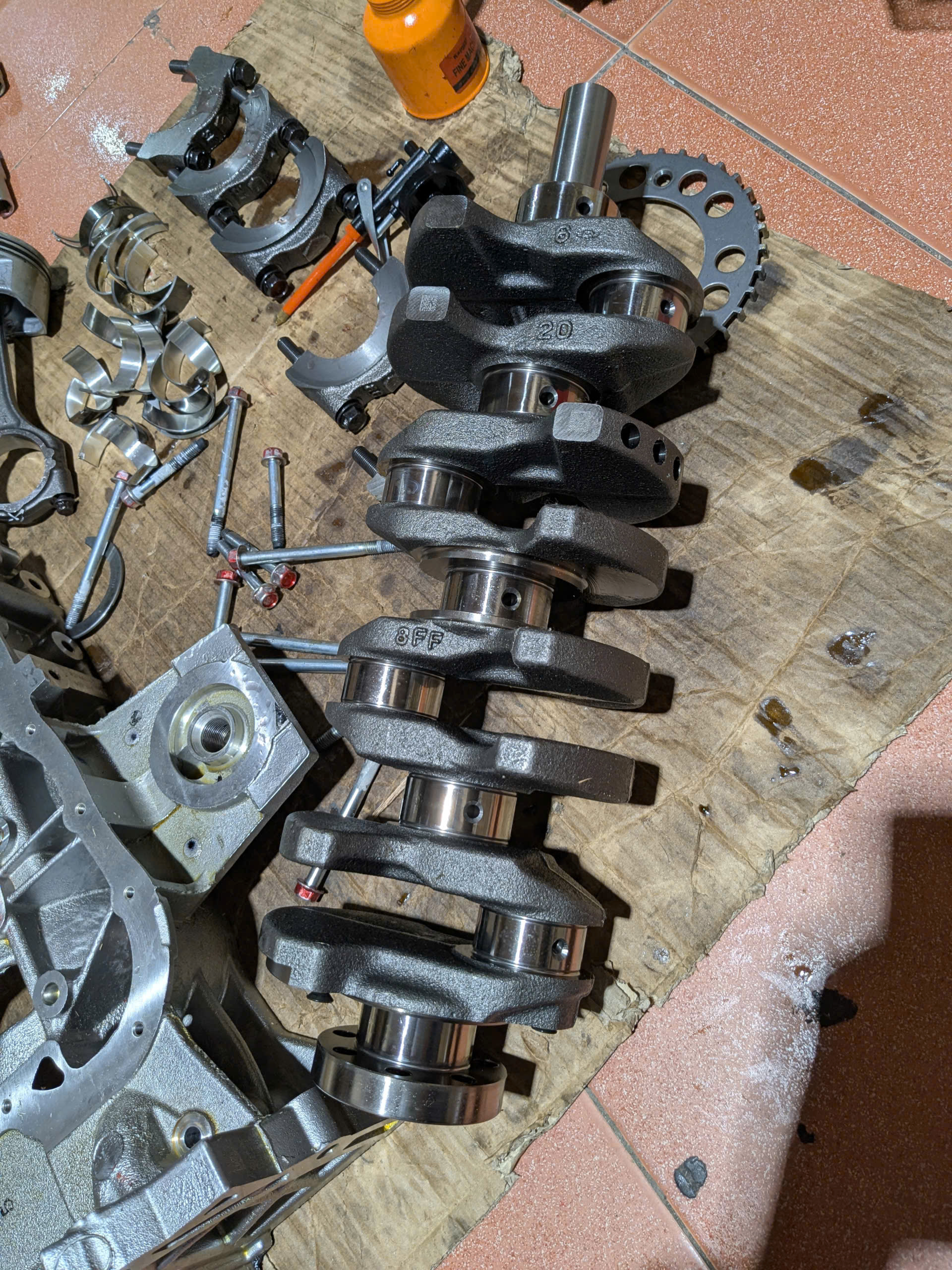 Trục khuỷu (Crankshaft , trục cơ) máy 2.0 4b11 Xe Mitsubishi Outlander 2018-2024 Xe Mitsubishi Outlander Sport 2014-2017 1100A266