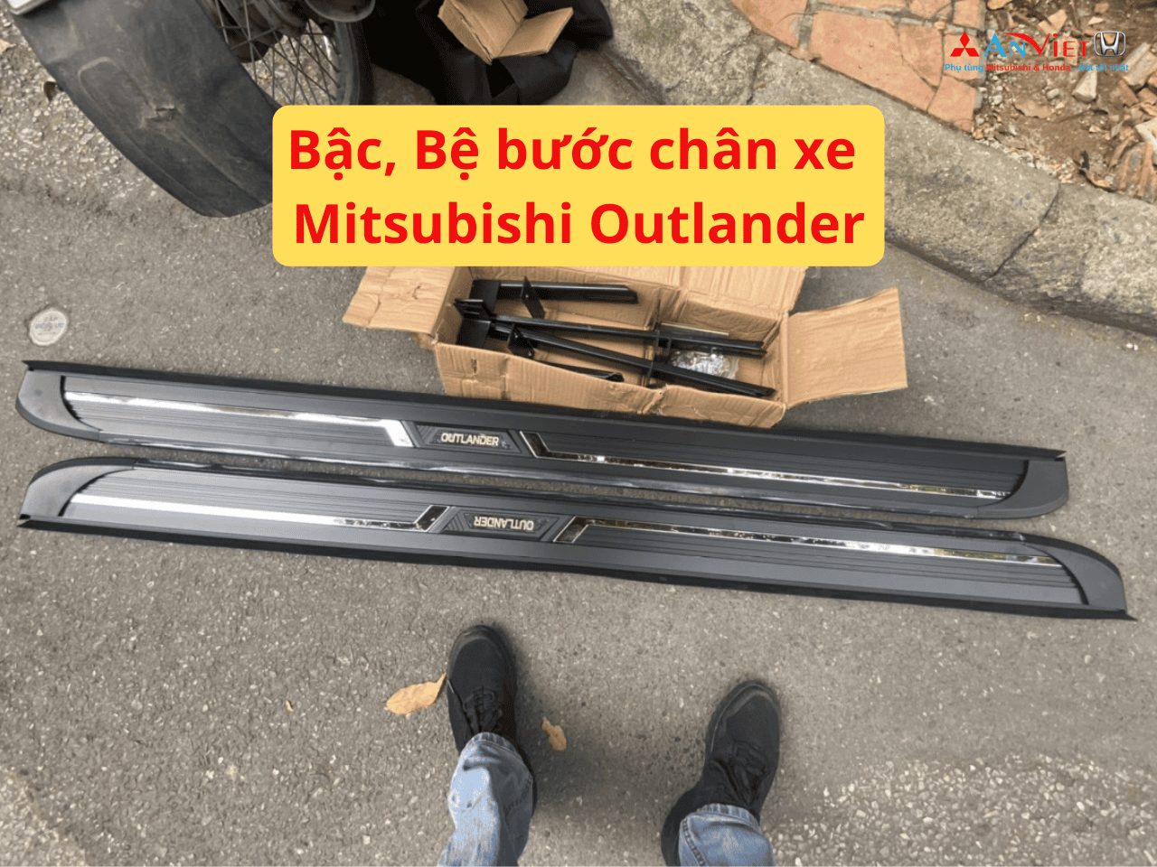 Bậc, Bệ bước chân xe Mitsubishi Outlander