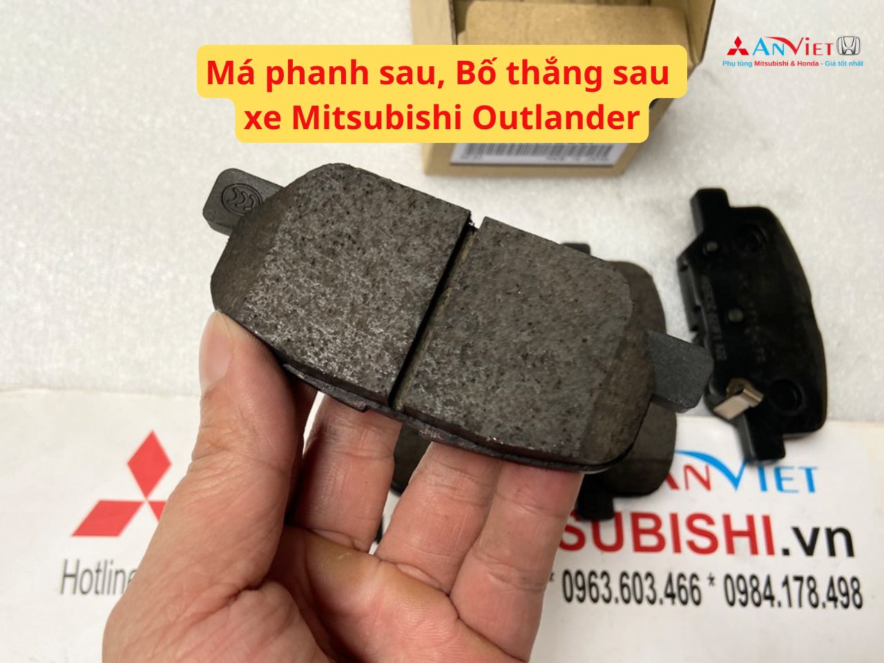 Má phanh sau, Bố thắng sau xe Mitsubishi Outlander | Chính Hãng