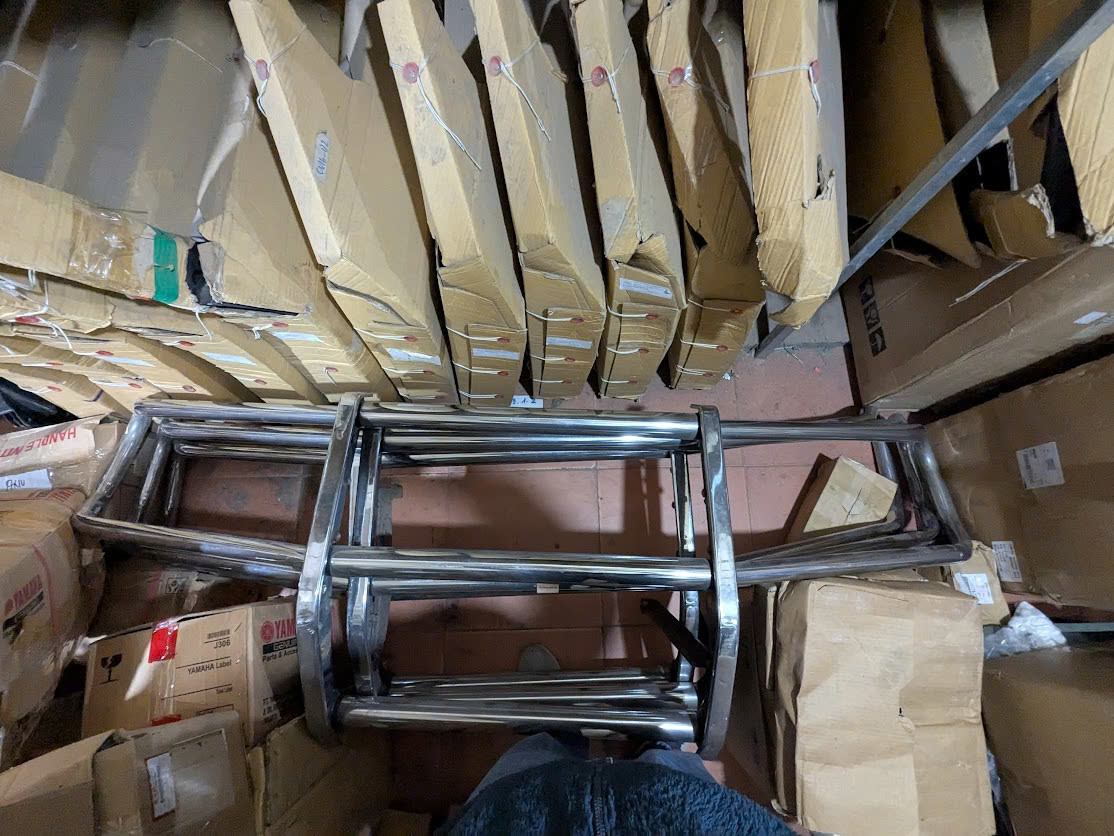 Bộ cản trước Inox Pajero v31 v32 v33 v43 v45 v73 v93  dài 2100 mm- cao 620 mm