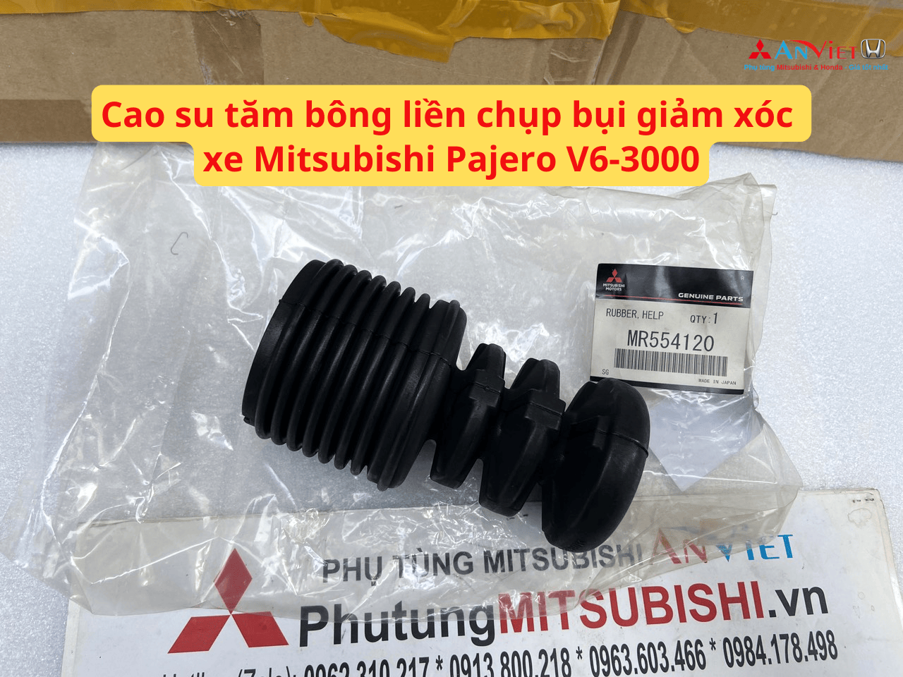 Cao su tăm bông liền chụp bụi giảm xóc xe Mitsubishi Pajero V6-3000