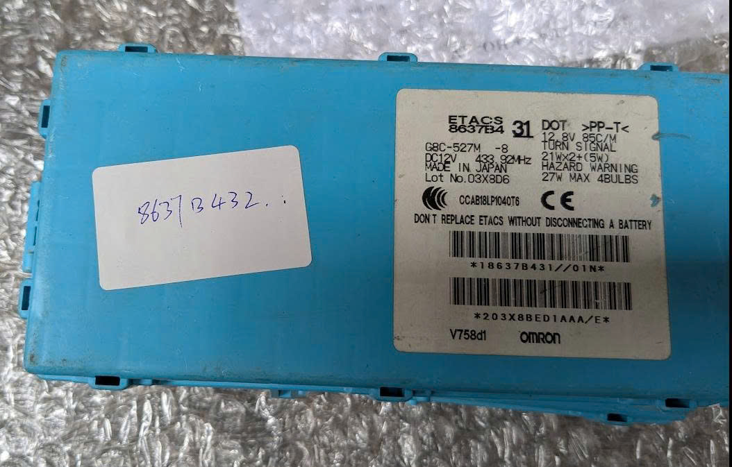 Hộp etacs điều khiển âm báo, thời gian Mitsubishi Pajero v93 ngân hàng hàng bãi