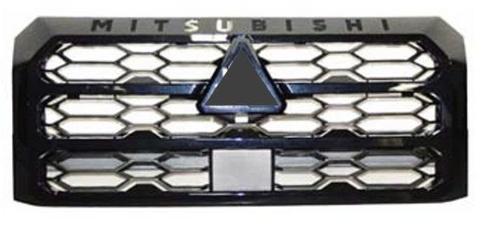 62310A057P mặt ca lăng Mitsubishi Triton 2024 2025 BẢN pRE  nan dạng lỗ tổ ong+ có chữ MITSUBISHI trên ca lăng