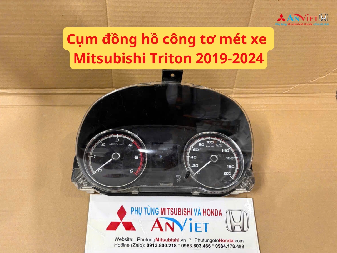 Cụm đồng hồ công tơ mét xe Mitsubishi Triton 2019-2024