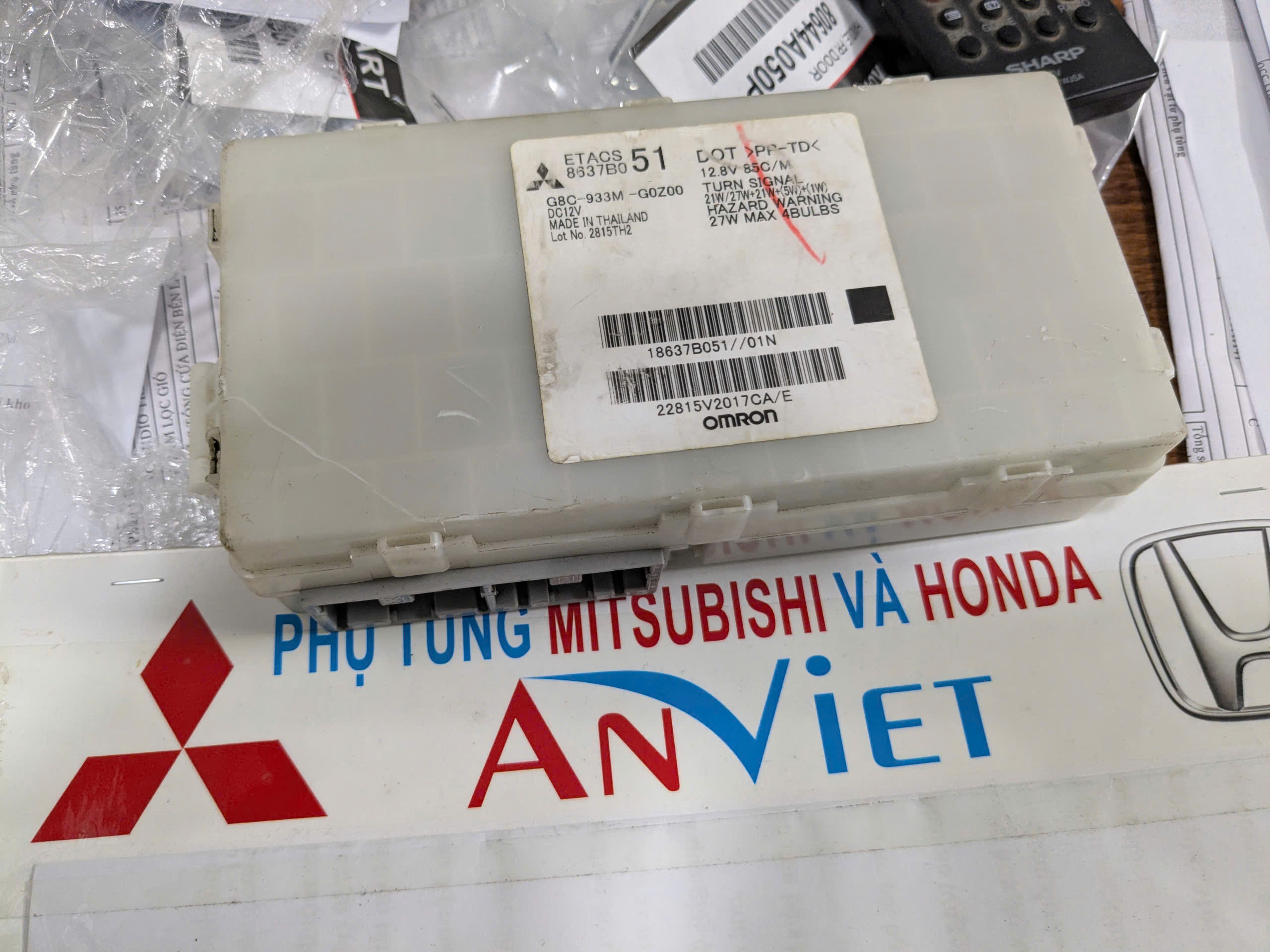 Hộp etacs Triton 4d56 2015-2018 điều khiển thời gian, đồng hồ...CONTROL UNIT,TIME & ALARM