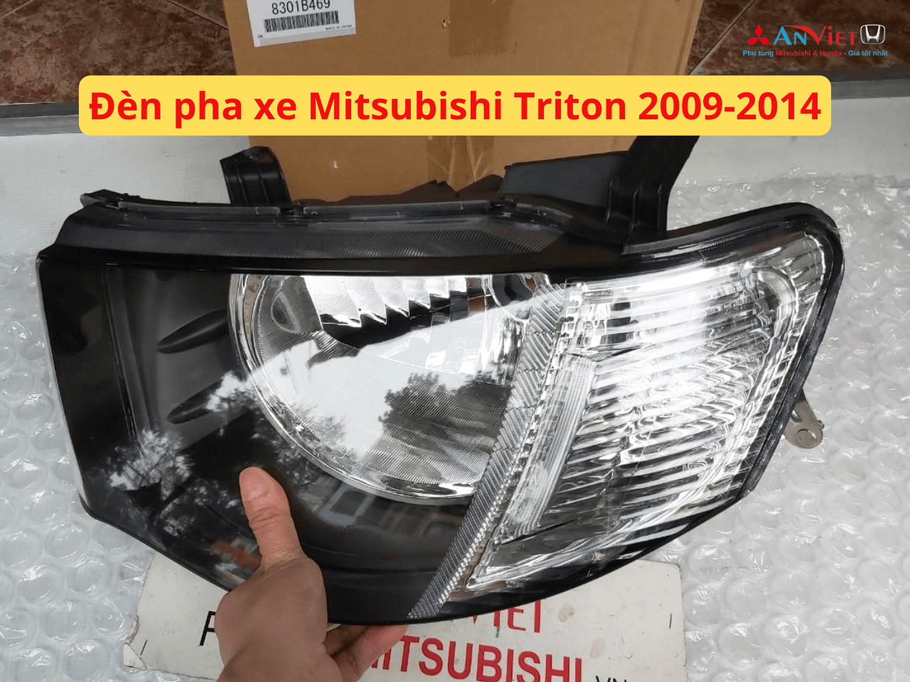 Đèn pha xe Mitsubishi Triton 2009-2015