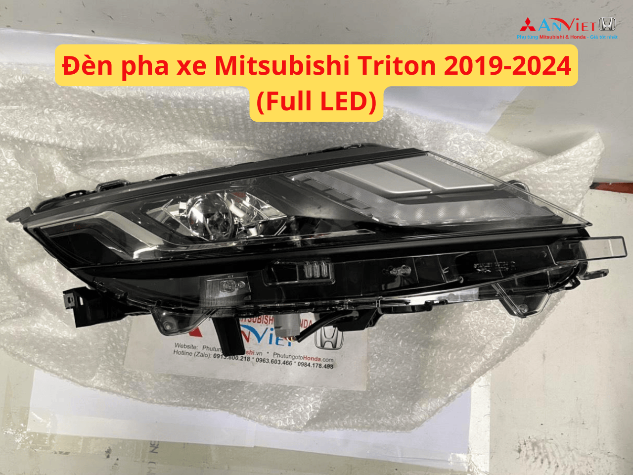 Đèn pha xe Mitsubishi Triton 2019–2024 Full LED