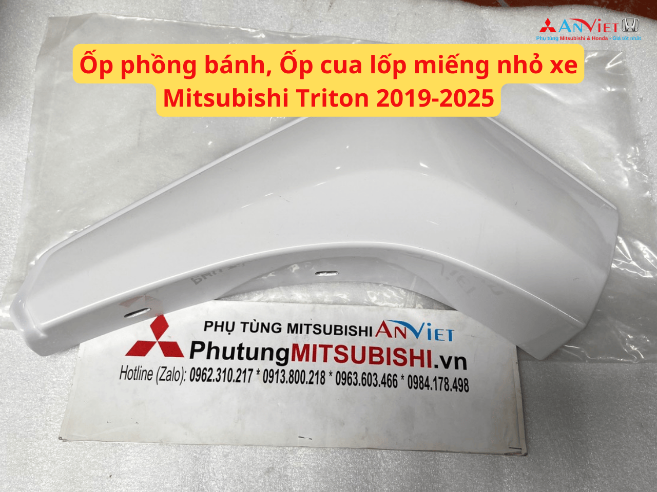 Ốp phồng bánh, Ốp cua lốp miếng nhỏ xe Mitsubishi Triton 2019-2025