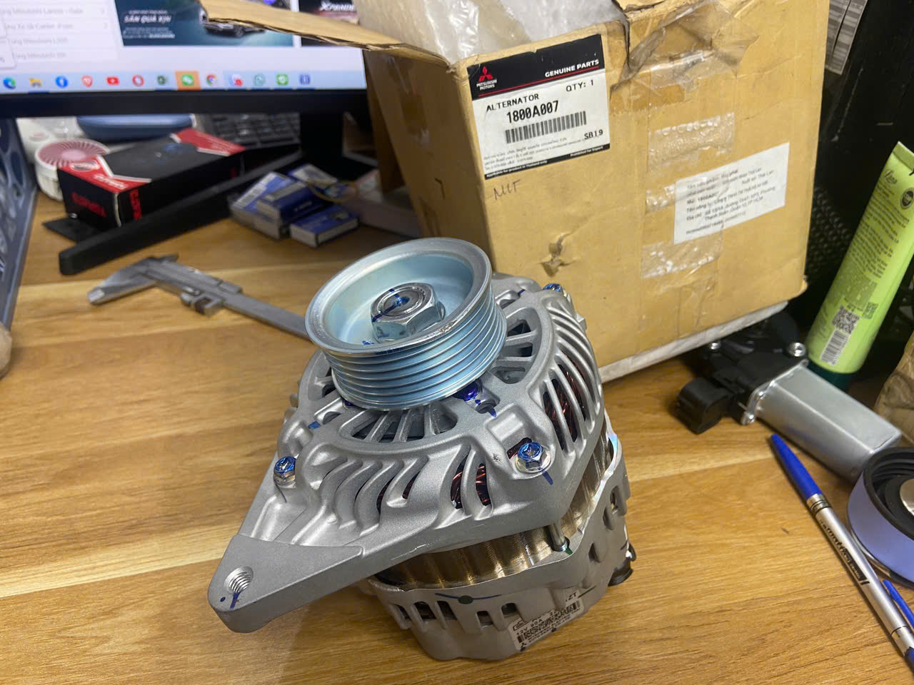 Thanh lý Máy phát Mitsubishi Triton 2014-2018 và Pajero Sport | Động cơ 4D56