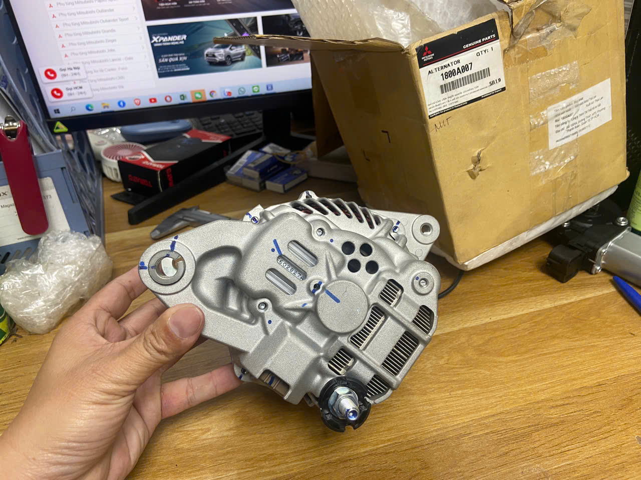 Thanh lý Máy phát Mitsubishi Triton 2014-2018 và Pajero Sport | Động cơ 4D56