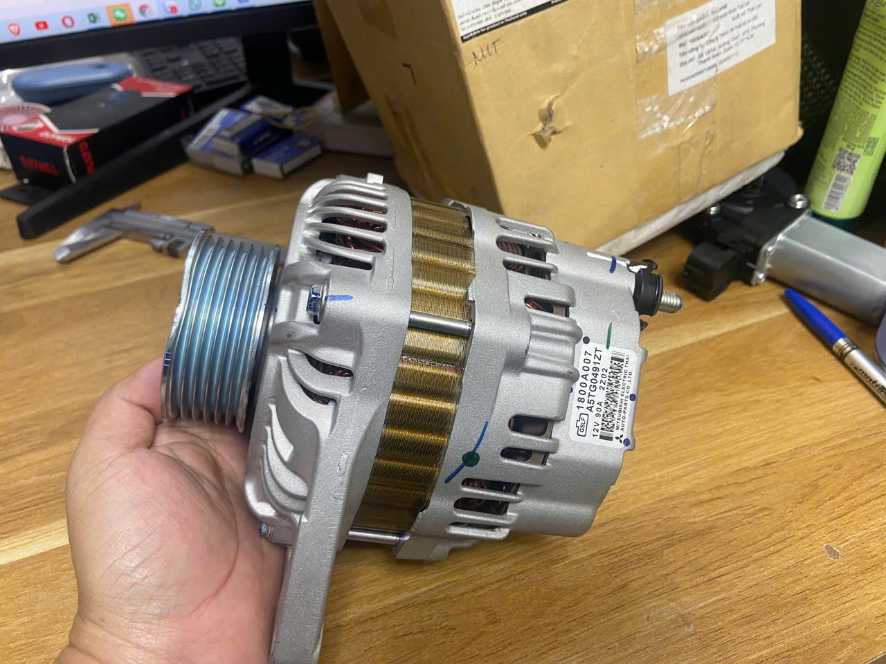 Thanh lý Máy phát Mitsubishi Triton 2014-2018 và Pajero Sport | Động cơ 4D56