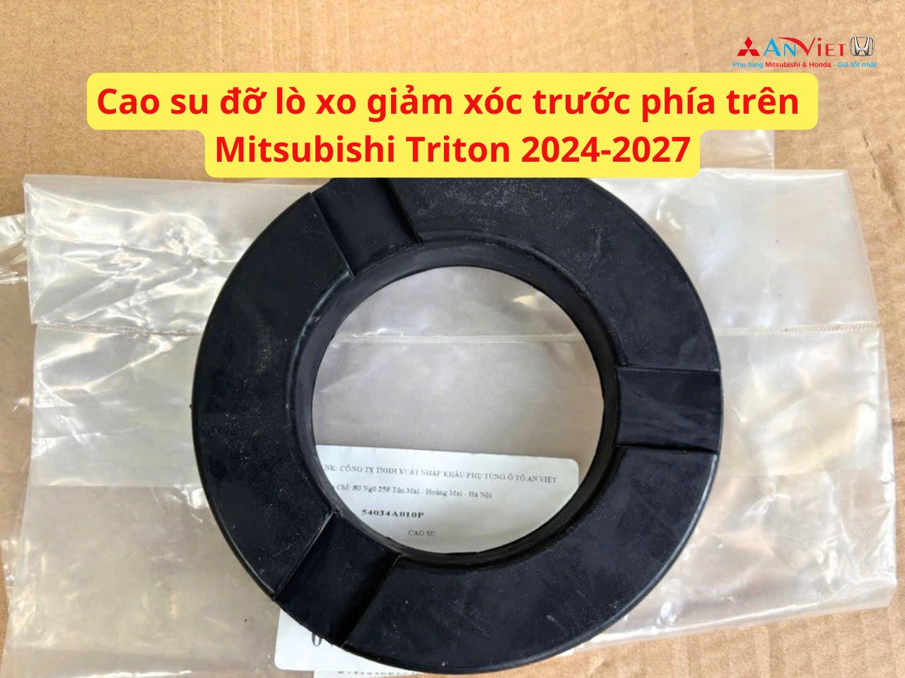 Cao su đỡ lò xo giảm xóc trước phía trên Mitsubishi Triton 2024-2027 54034A010P