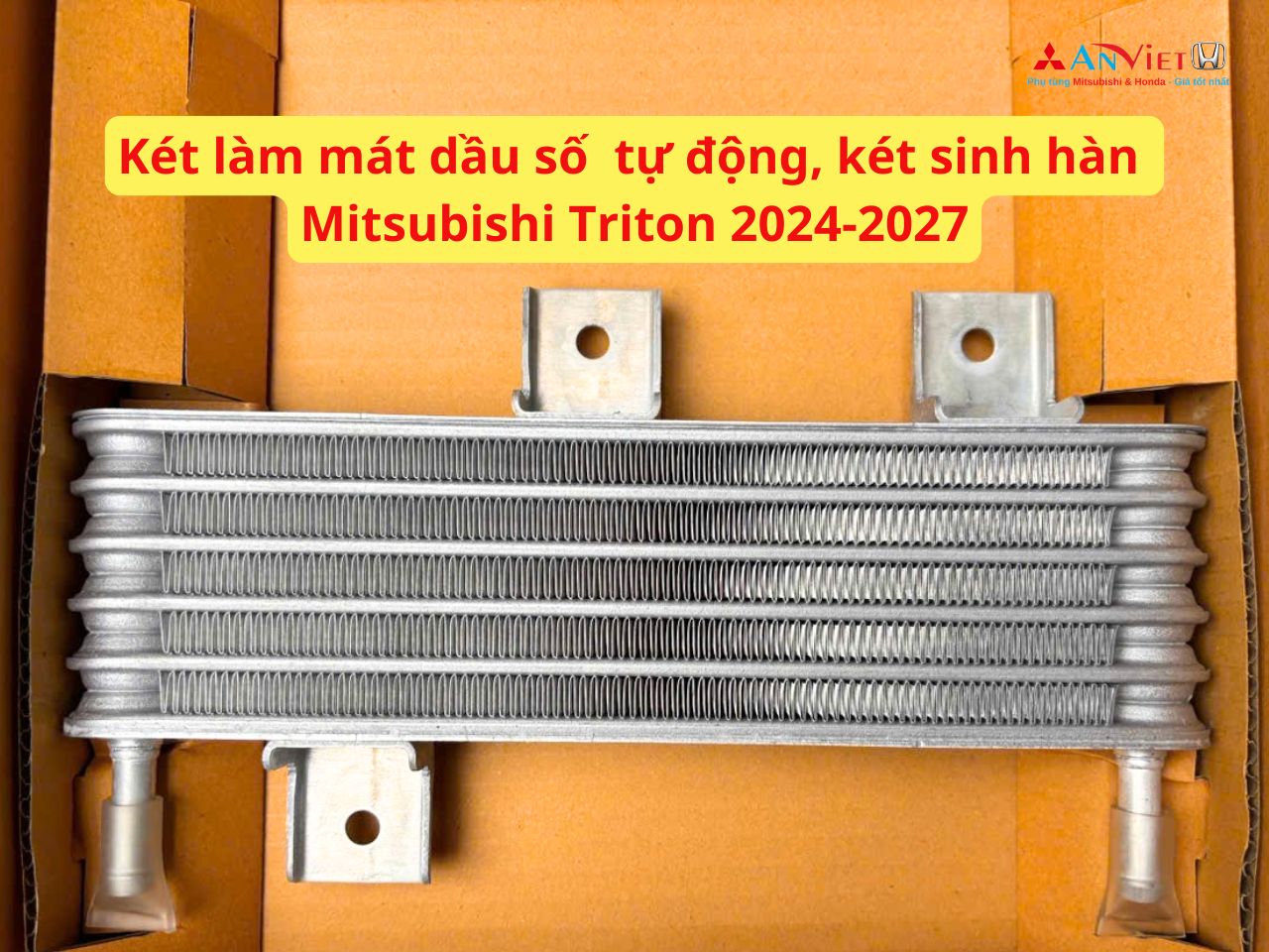Két làm mát dầu số tự động, két sinh hàn Mitsubishi Triton 2024-2027 21606A000P