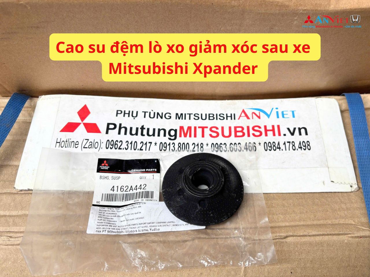 Cao su đệm lò xo giảm xóc sau xe Mitsubishi Xpander 4162A442