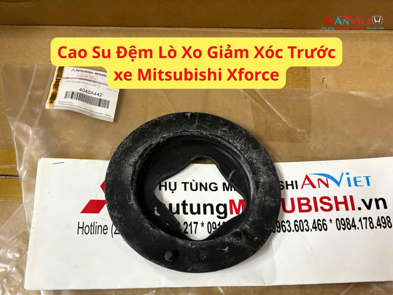 Cao su đỡ đệm lò xo giảm xóc trước phía dưới xe Mitsubishi Xforce 4040A442