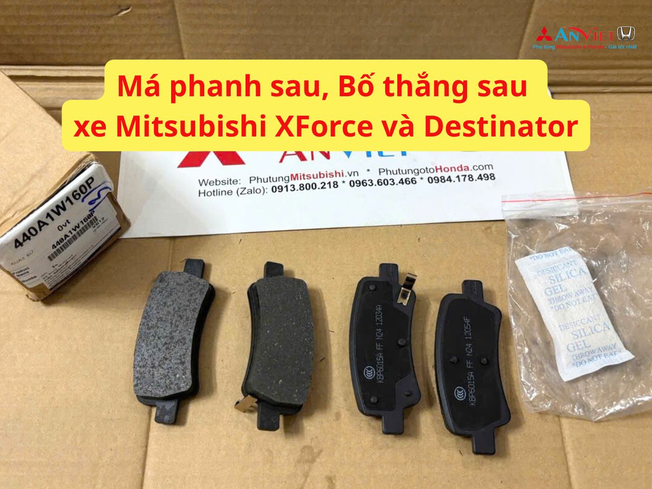 Má phanh sau, Bố thắng sau xe Mitsubishi XForce và Destinator 440A1W160P