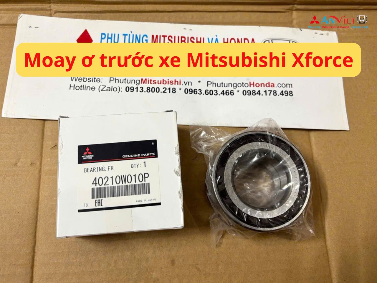 Bi moay ơ trước xe Mitsubishi Xforce 40210W010P 3885A040