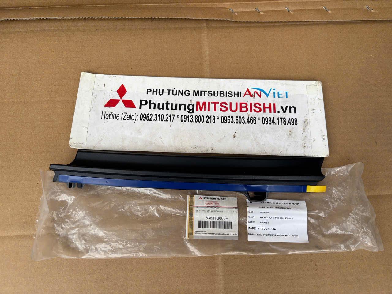 Nẹp viền dọc trước kính hông Mitsubishi Xforce 83811B000P 83810B000P