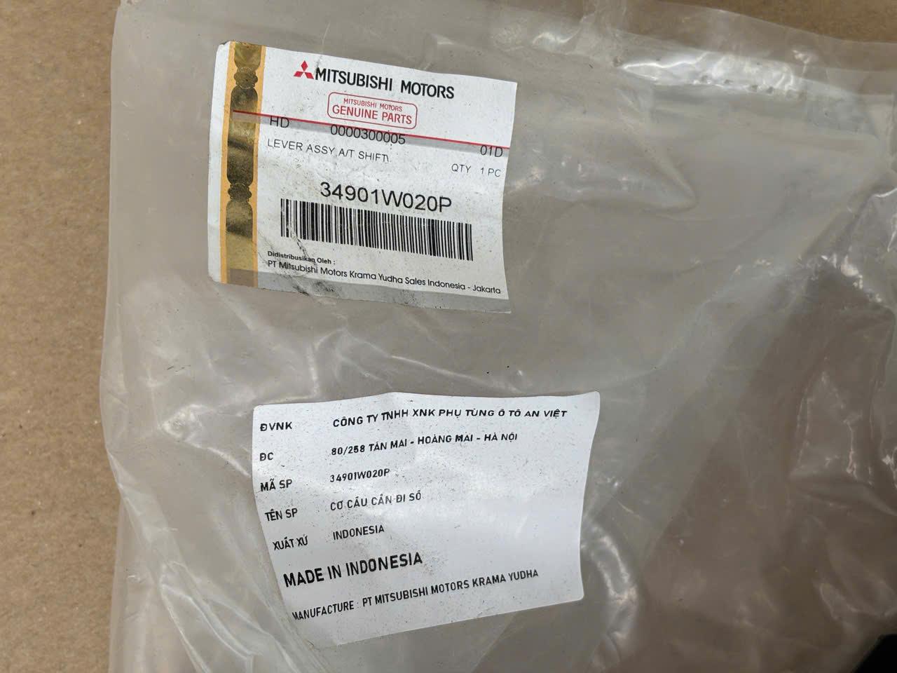 Cơ cấu cần đi số xe Mitsubishi Xforce 34901W020P