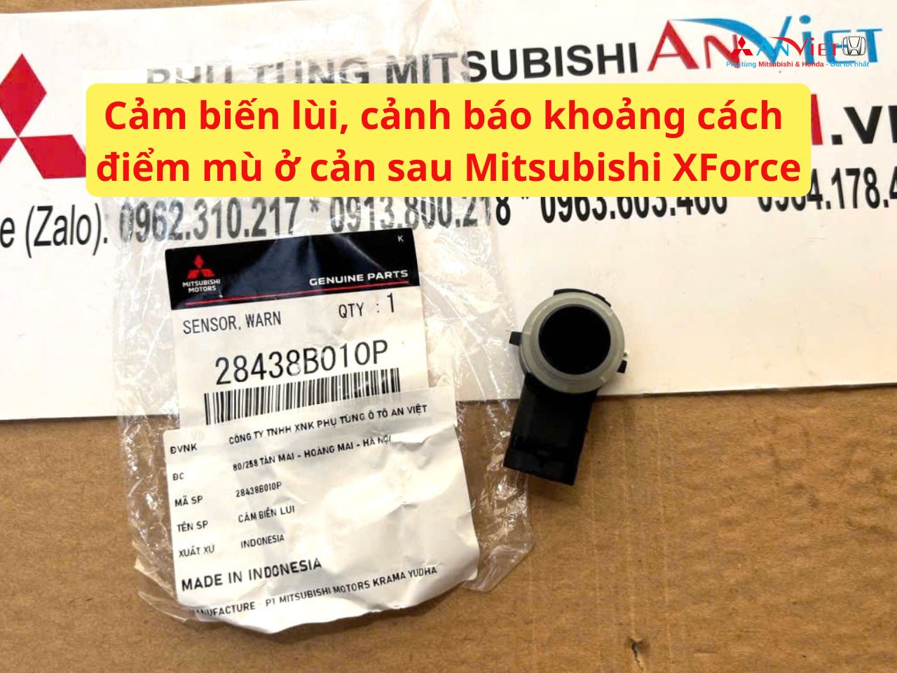 Cảm biến lùi, cảnh báo khoảng cách điểm mù ở cản sau Mitsubishi XForce 28438B010P