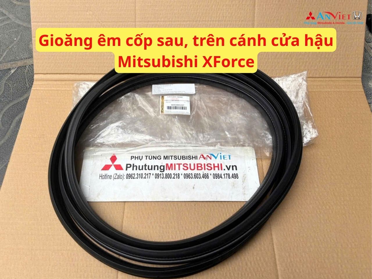 Gioăng êm cốp sau, trên cánh cửa hậu Mitsubishi XForce 90830B020P