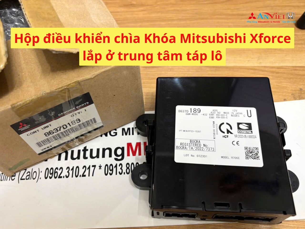 Hộp điều khiển chìa Khóa Mitsubishi Xforce lắp ở trung tâm táp lô 8637D189