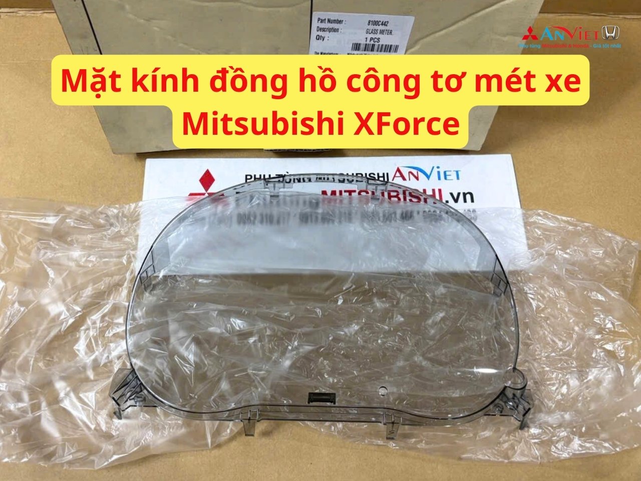 Mặt kính đồng hồ công tơ mét xe Mitsubishi XForce 8100C442